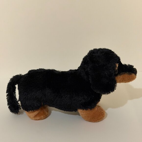 Fancy Pals Dachshund Dog Plush in Purse Heart Print Purse - Picture 11 of 12